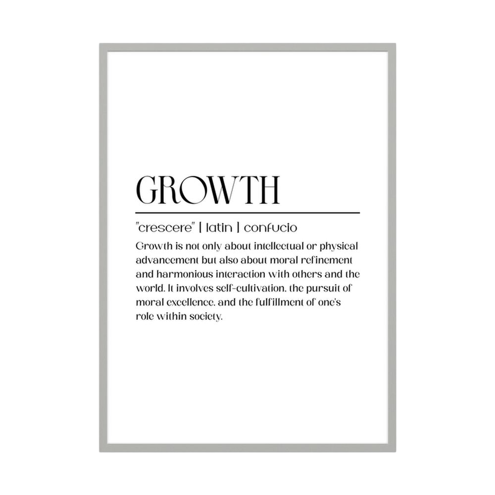 The Growth Principle minimalist growth definition print, product view 4.