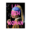 Rich in Bubbles – Funny Pearl Earring Parody Print