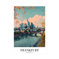 River Skyline – Frankfurt Germany Travel Poster