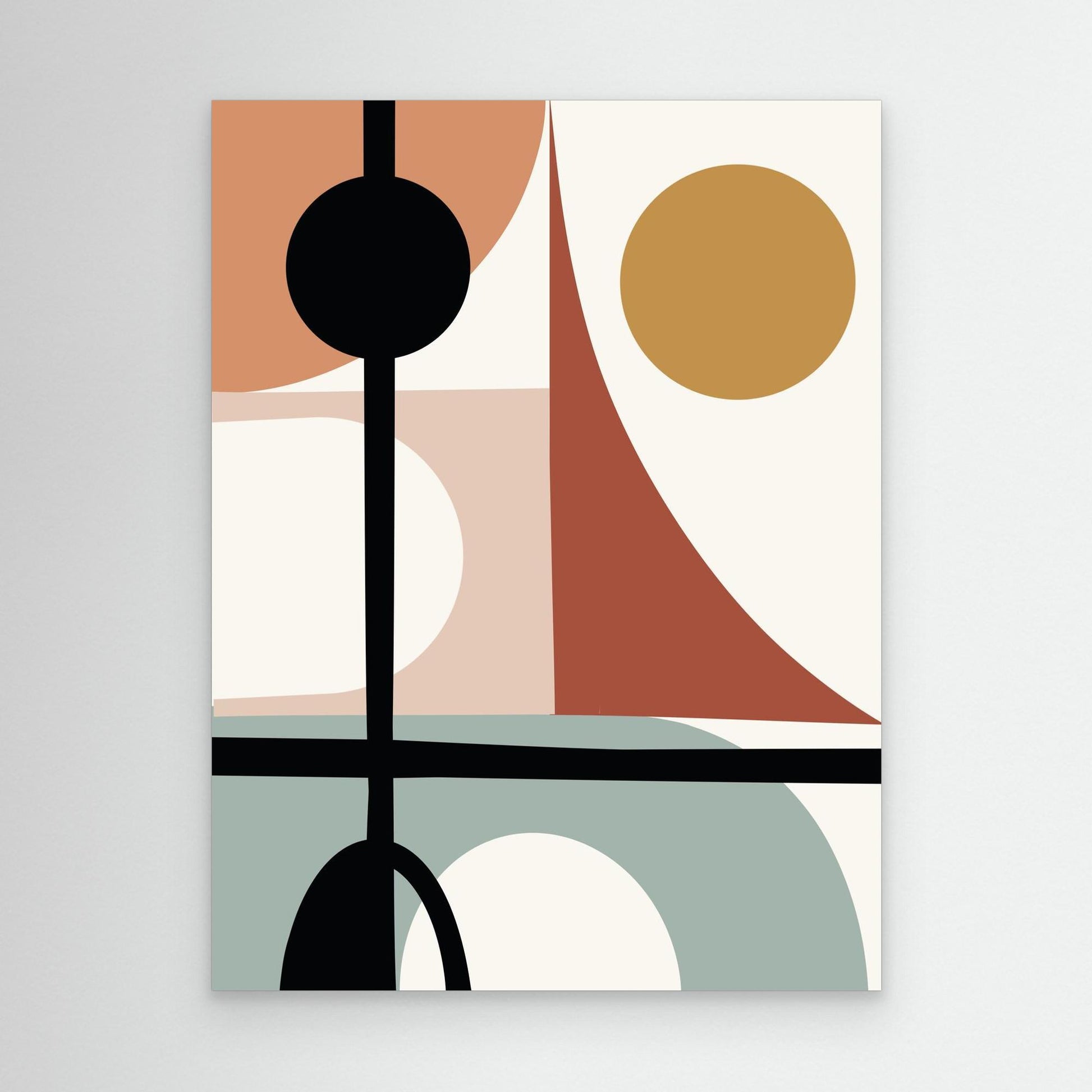 Geometric Delight – Framed Canvas Wall Art