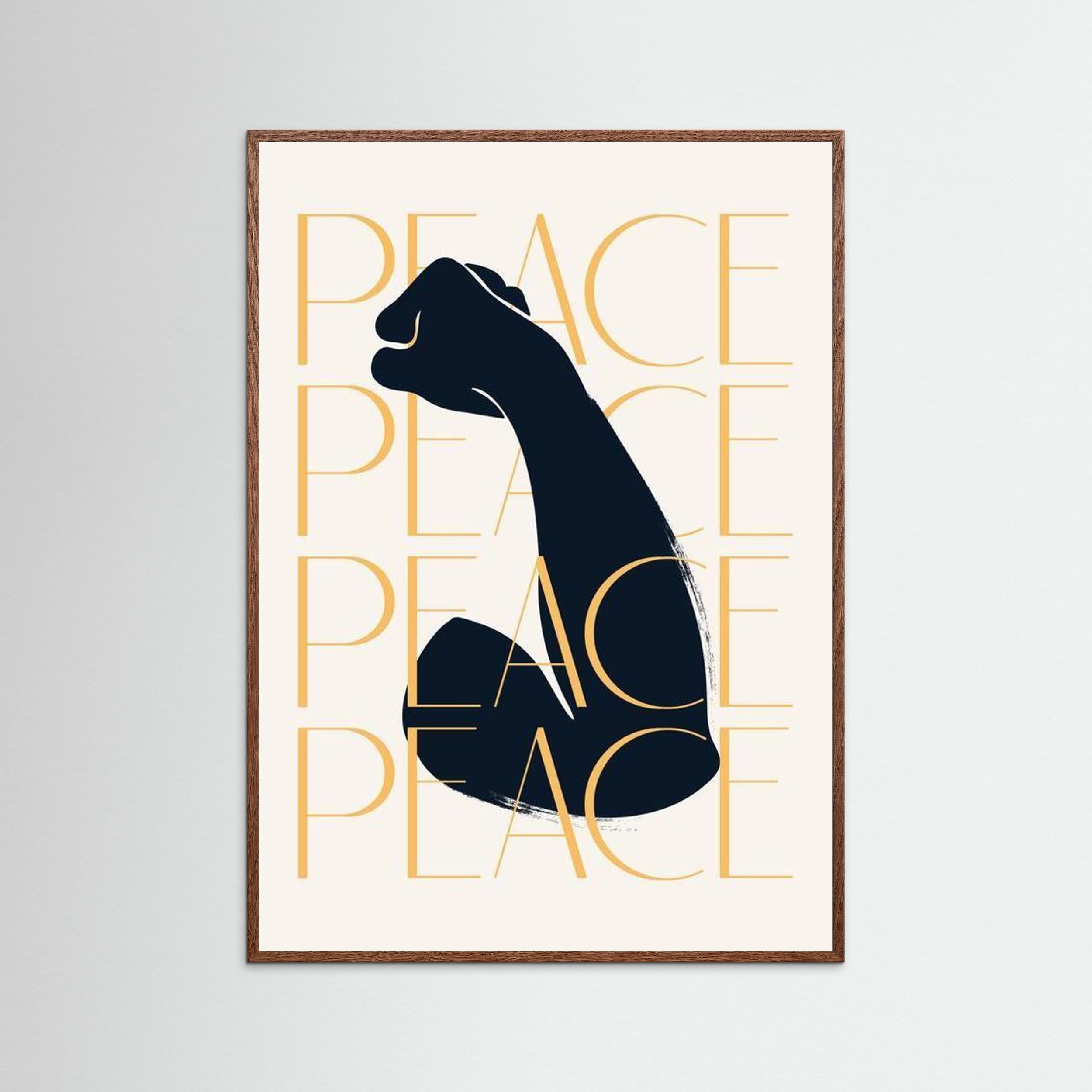 “PEACE” Raised Fist 