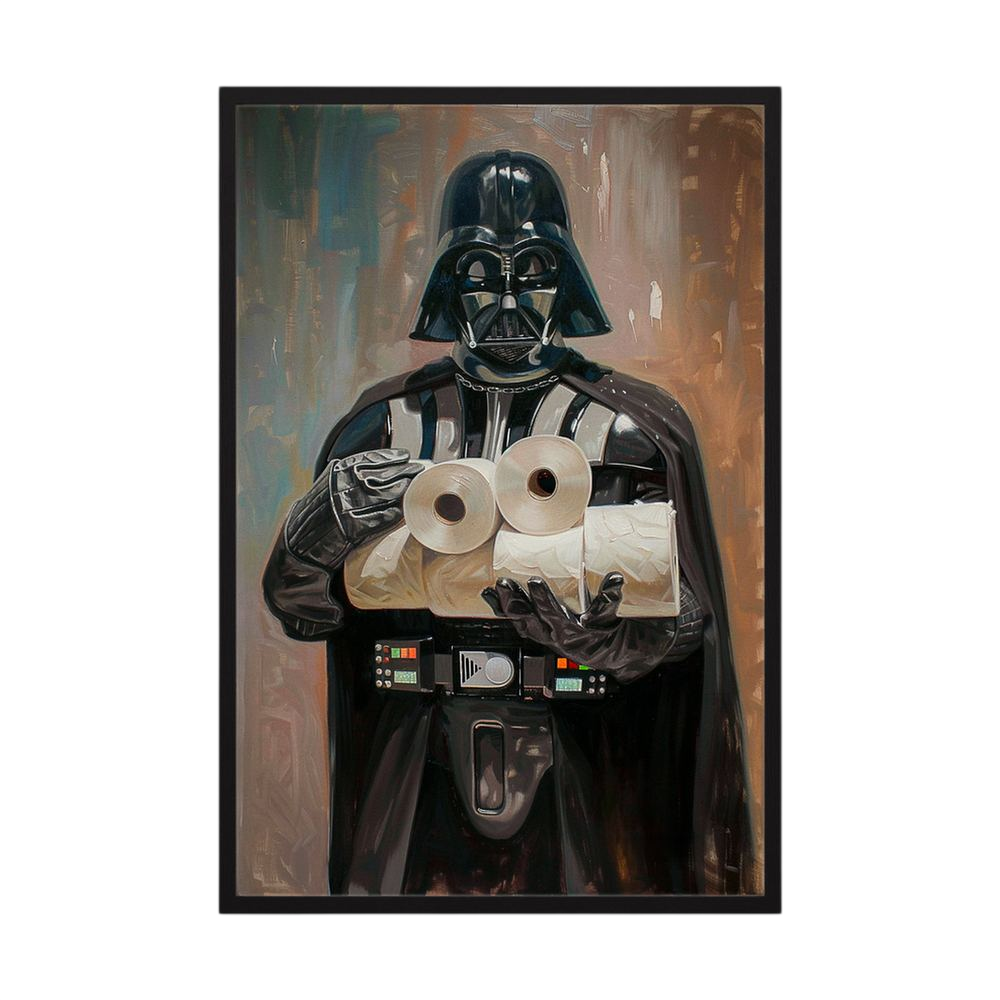 Dark Side Essentials humorous science fiction wall print, product view 3.