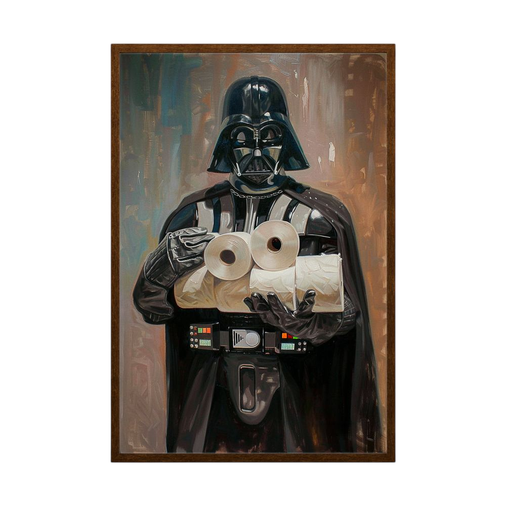 Dark Side Essentials humorous science fiction wall print, product view 2.