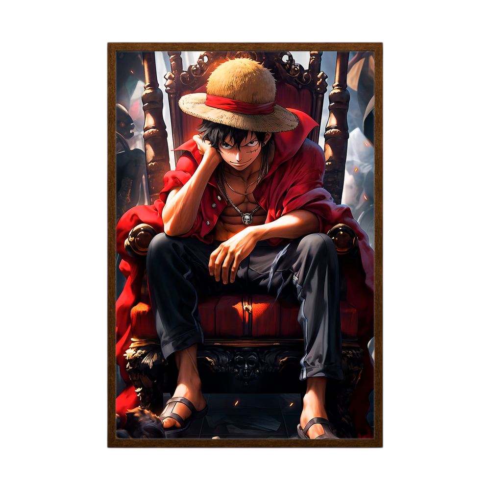 Crimson Throne anime pirate character art print, product view 2.