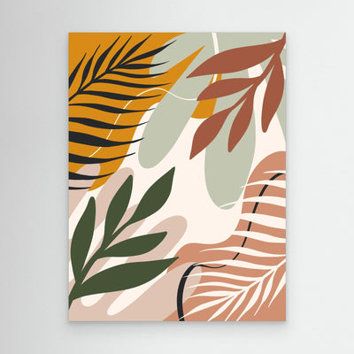 Leafy Whispers – Framed Canvas Wall Art