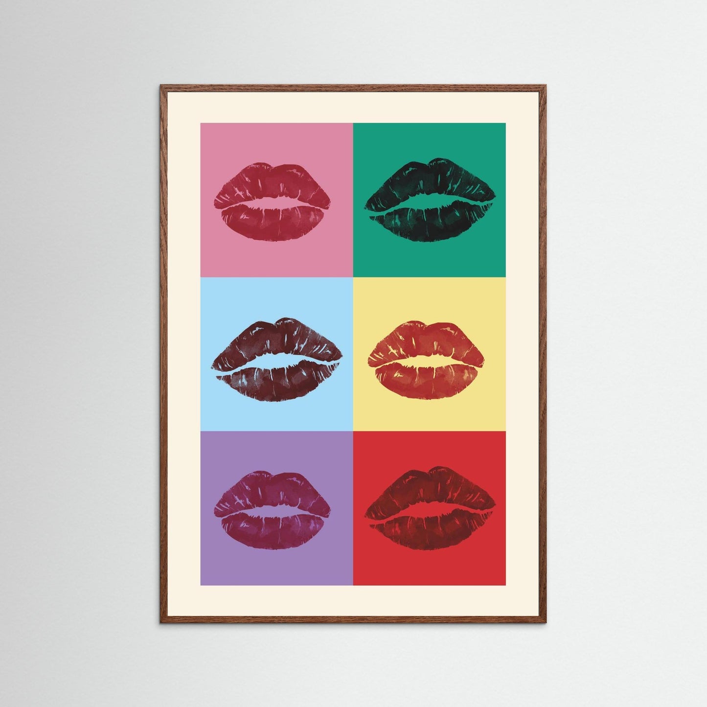 Pop Art Lips Grid