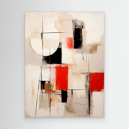 Modern Mosaic | Geometric Abstract Harmony Chic Framed Canvas