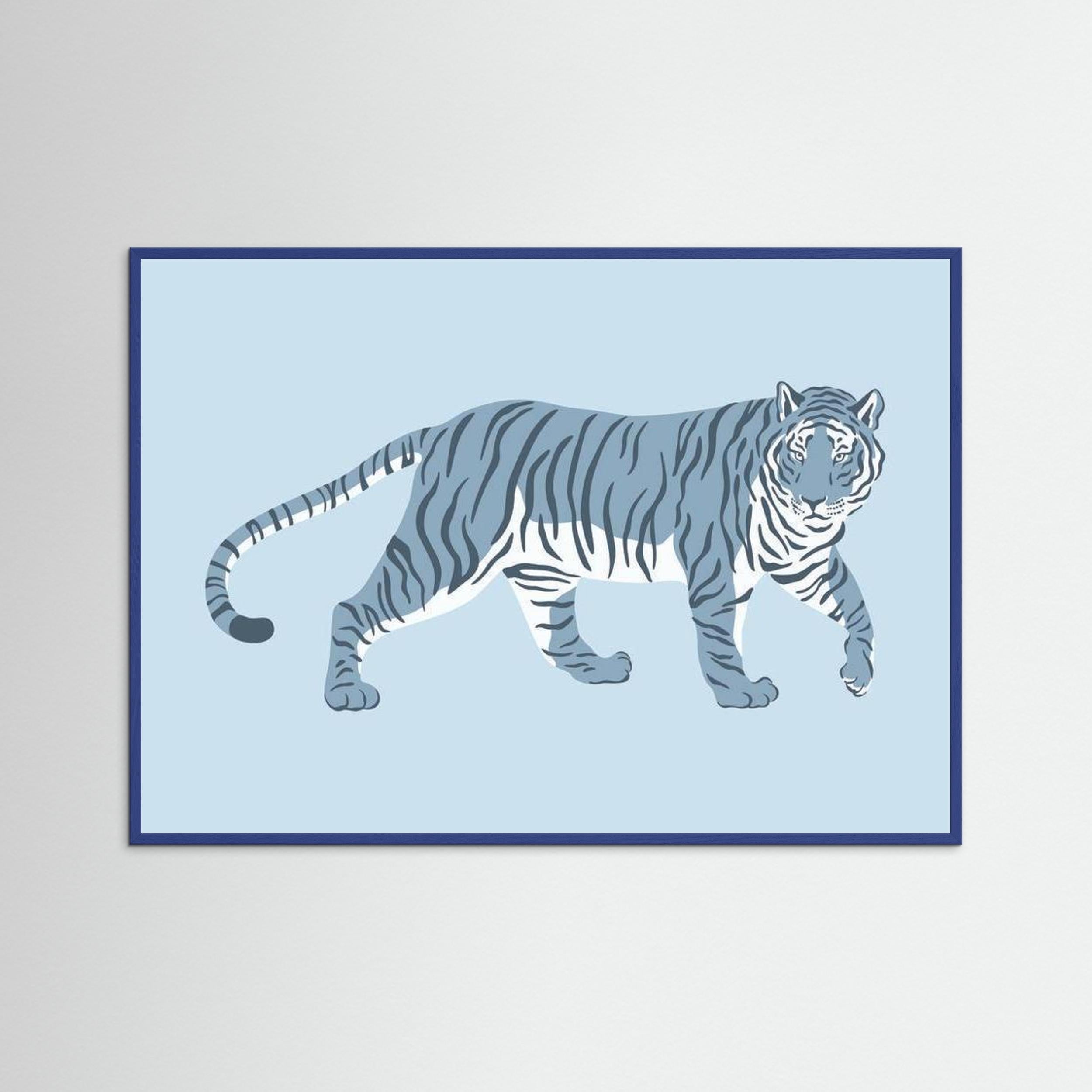 Blue Tiger Illustration