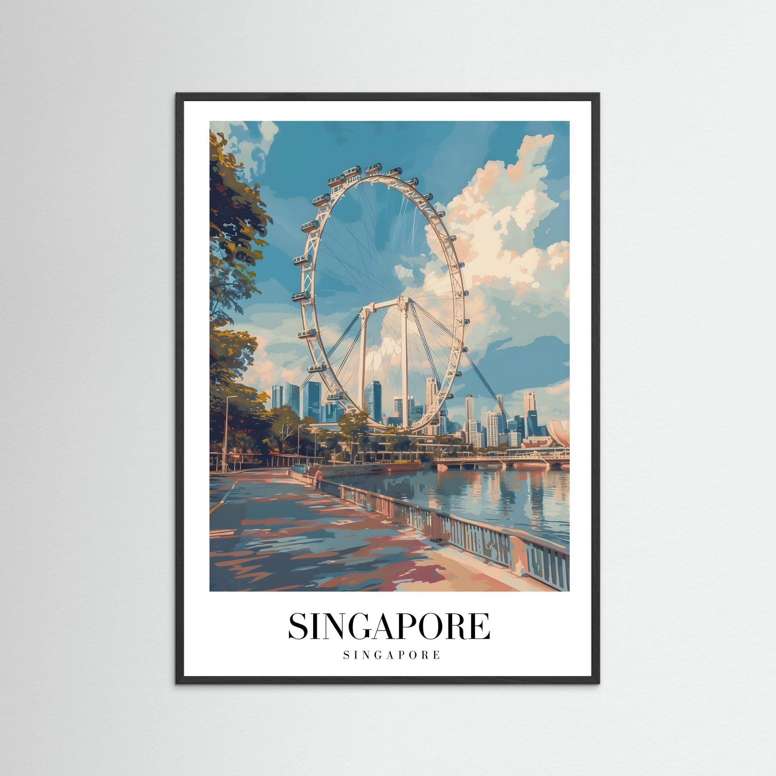 Singapore, Singapore – Skyline & Ferris Wheel