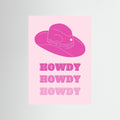 “HOWDY” Pink Cowgirl Hat