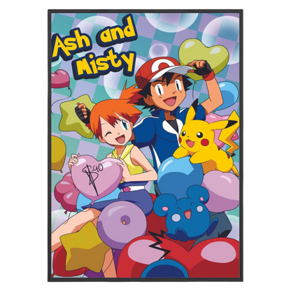 Dynamic Duo - Ash And Misty Poster Art Frame