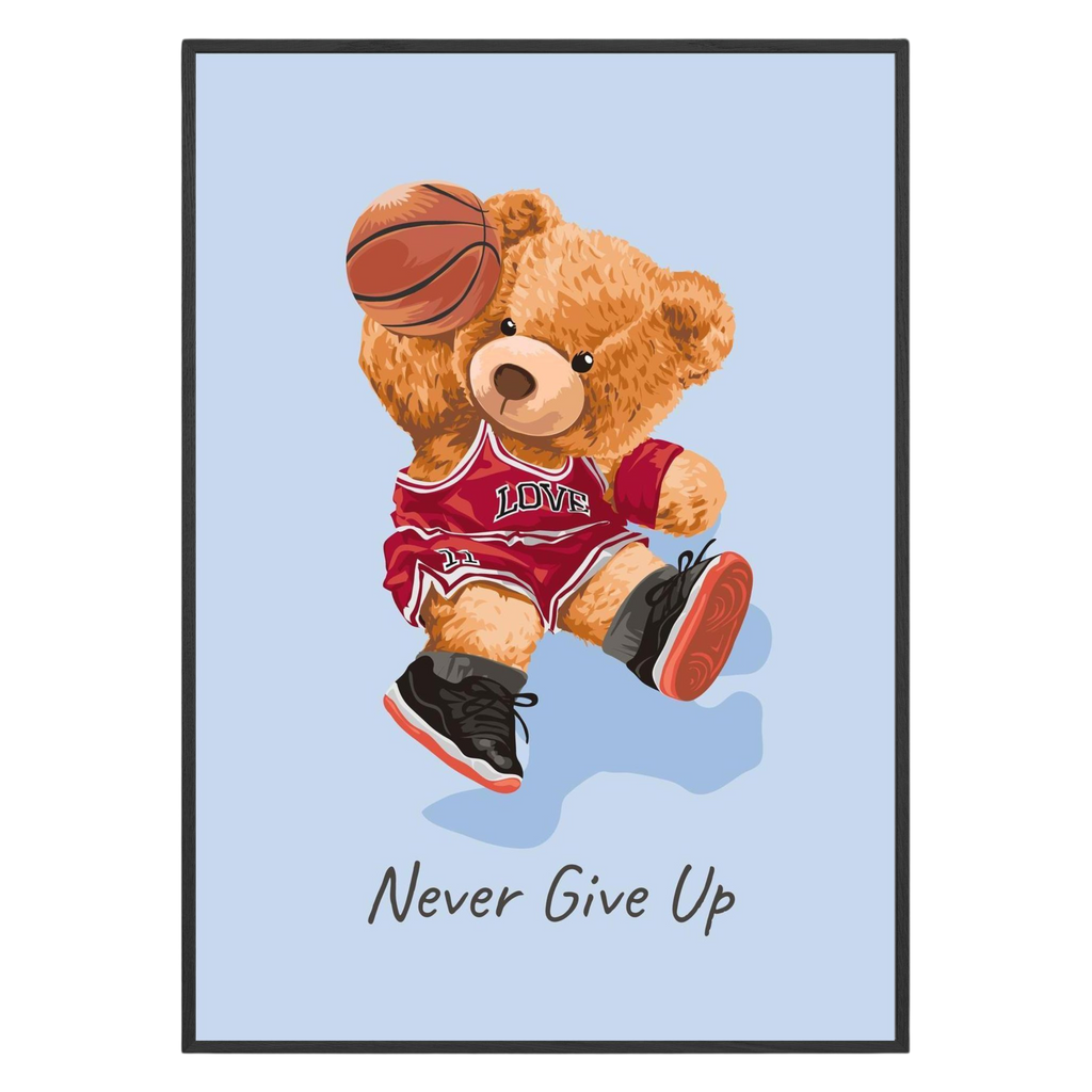 Never Give Up – Framed Wall Art