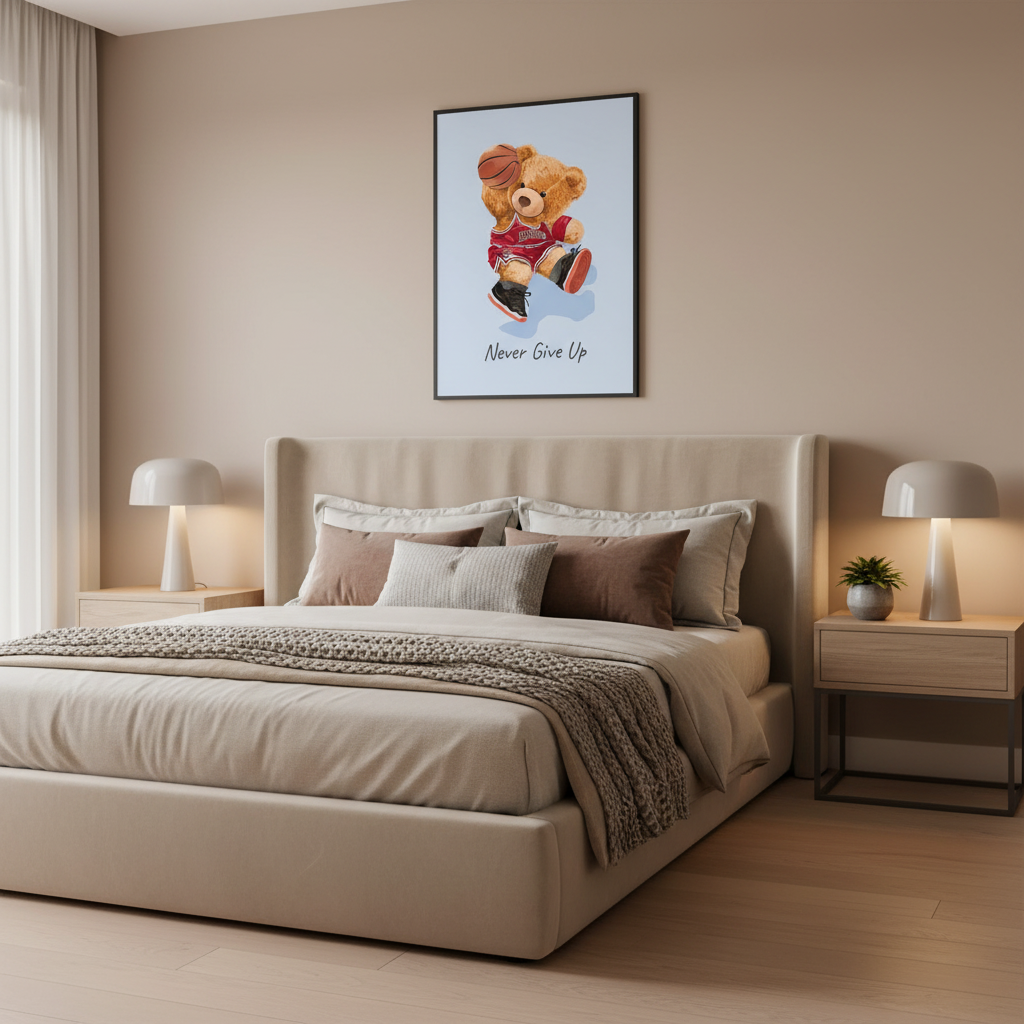 Never Give Up – Framed Wall Art