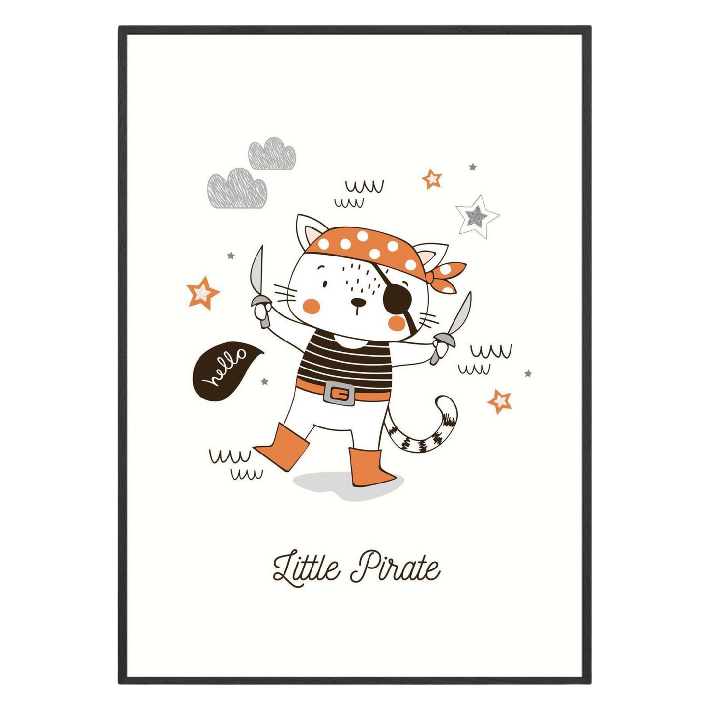 Adventurous Cat Pirate