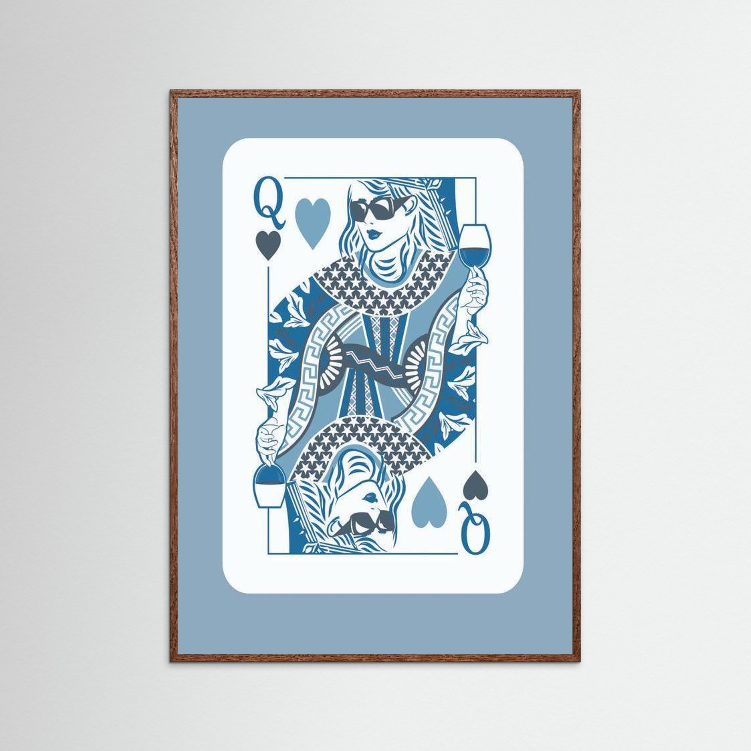 Queen of Hearts (Blue) 