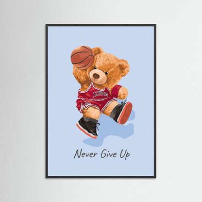 Never Give Up – Framed Wall Art