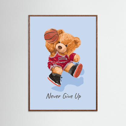 Never Give Up – Framed Wall Art