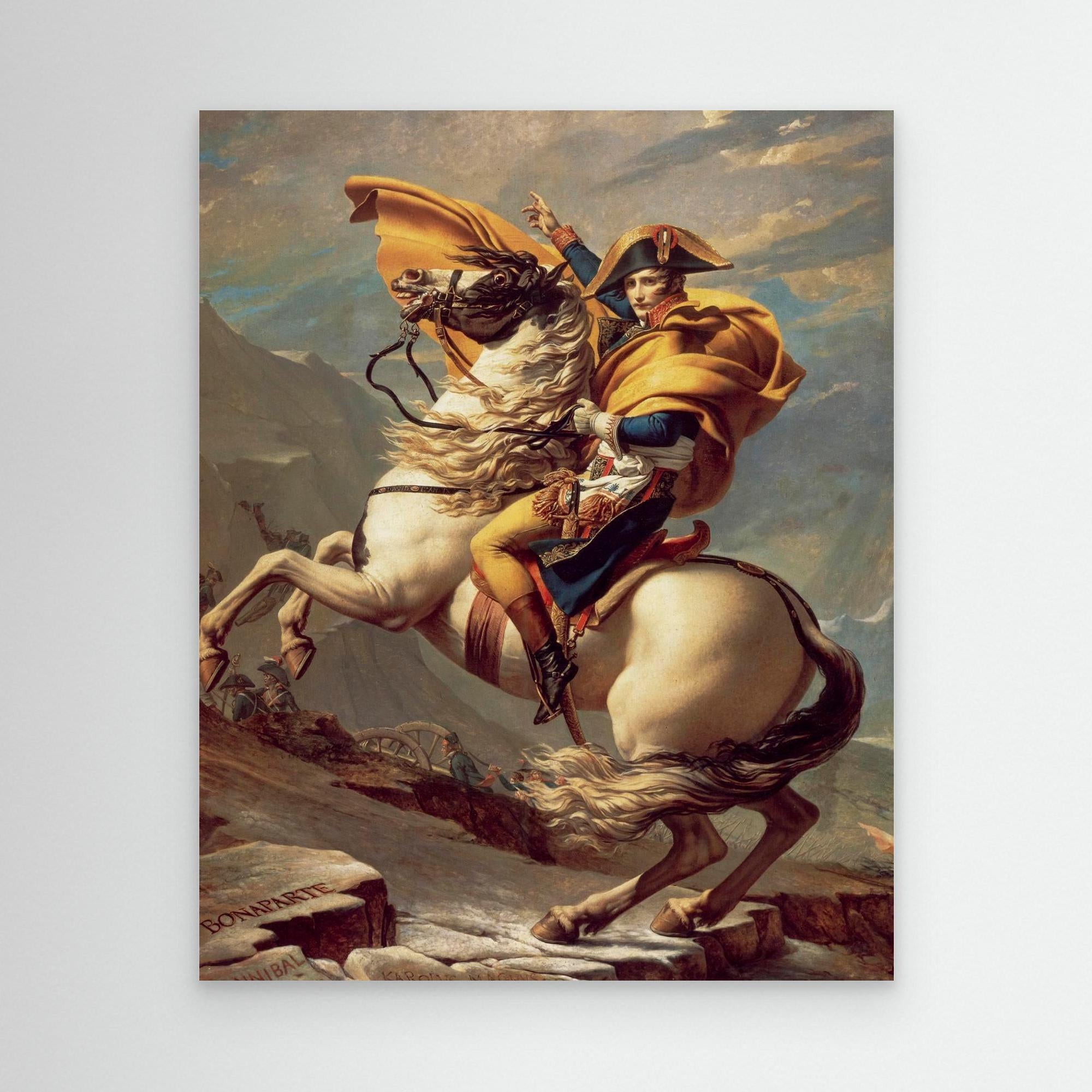 Napoleon Crossing the Alps - Canvas Wall Art