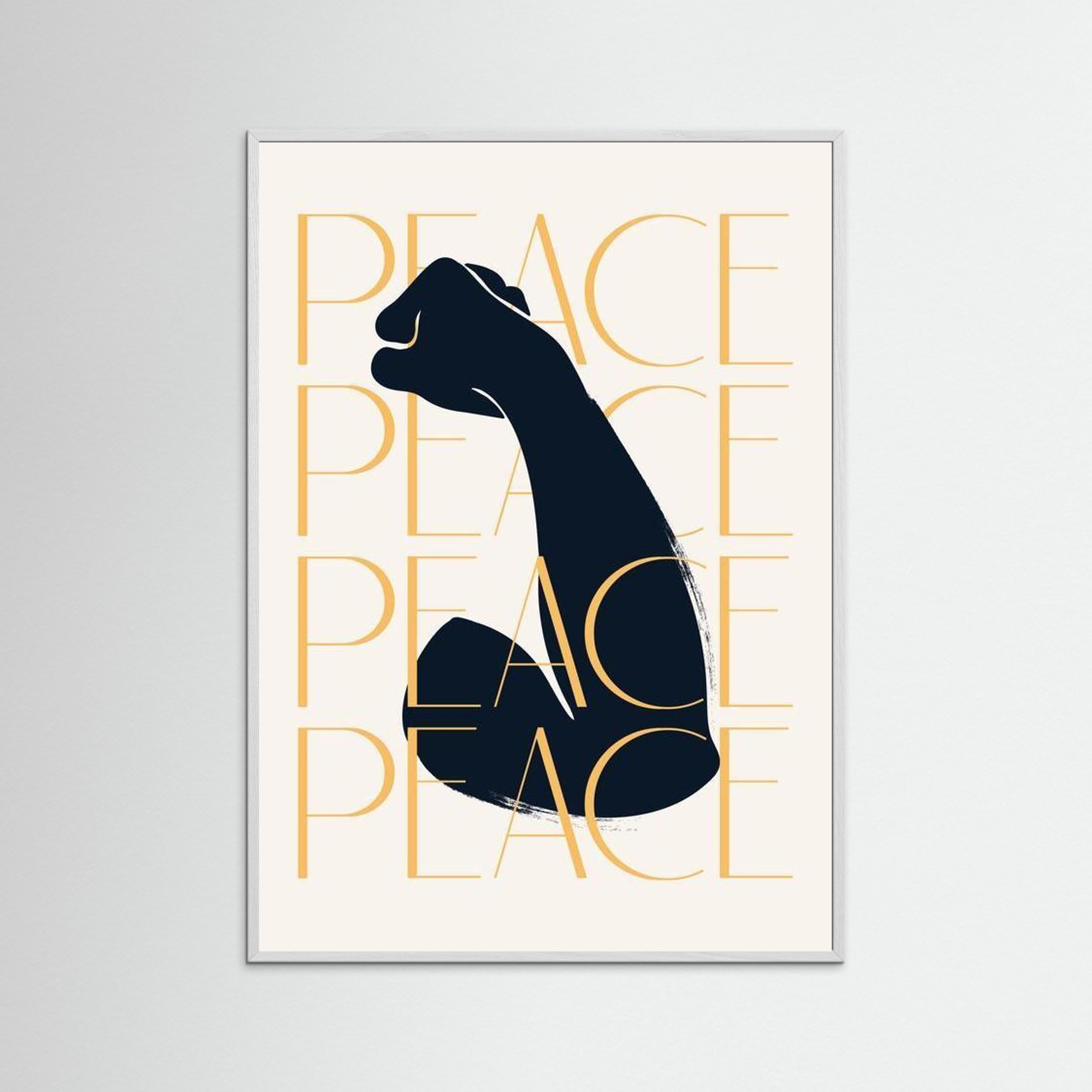 “PEACE” Raised Fist 