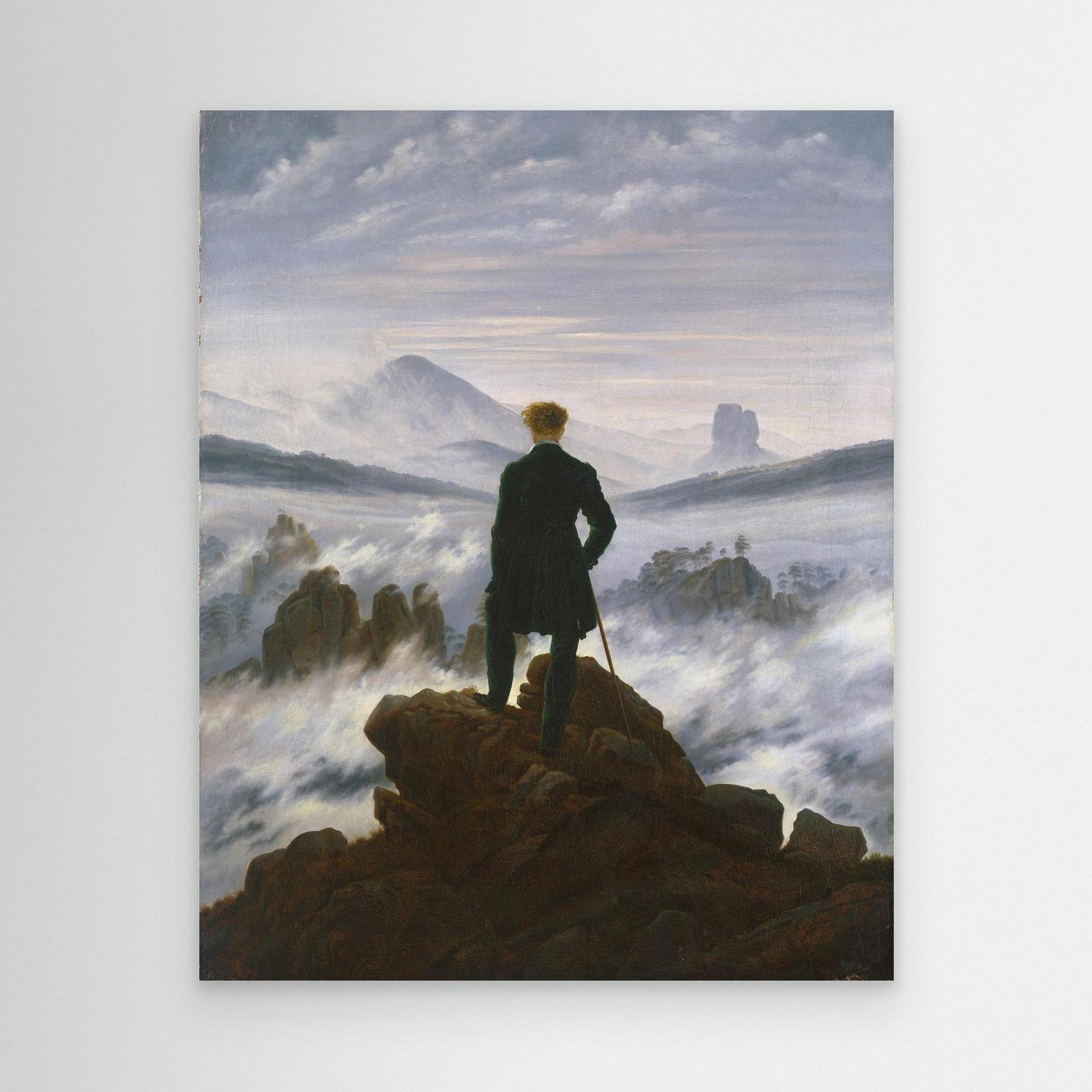 The Wanderer Above the Sea of Fog - Canvas Wall Art
