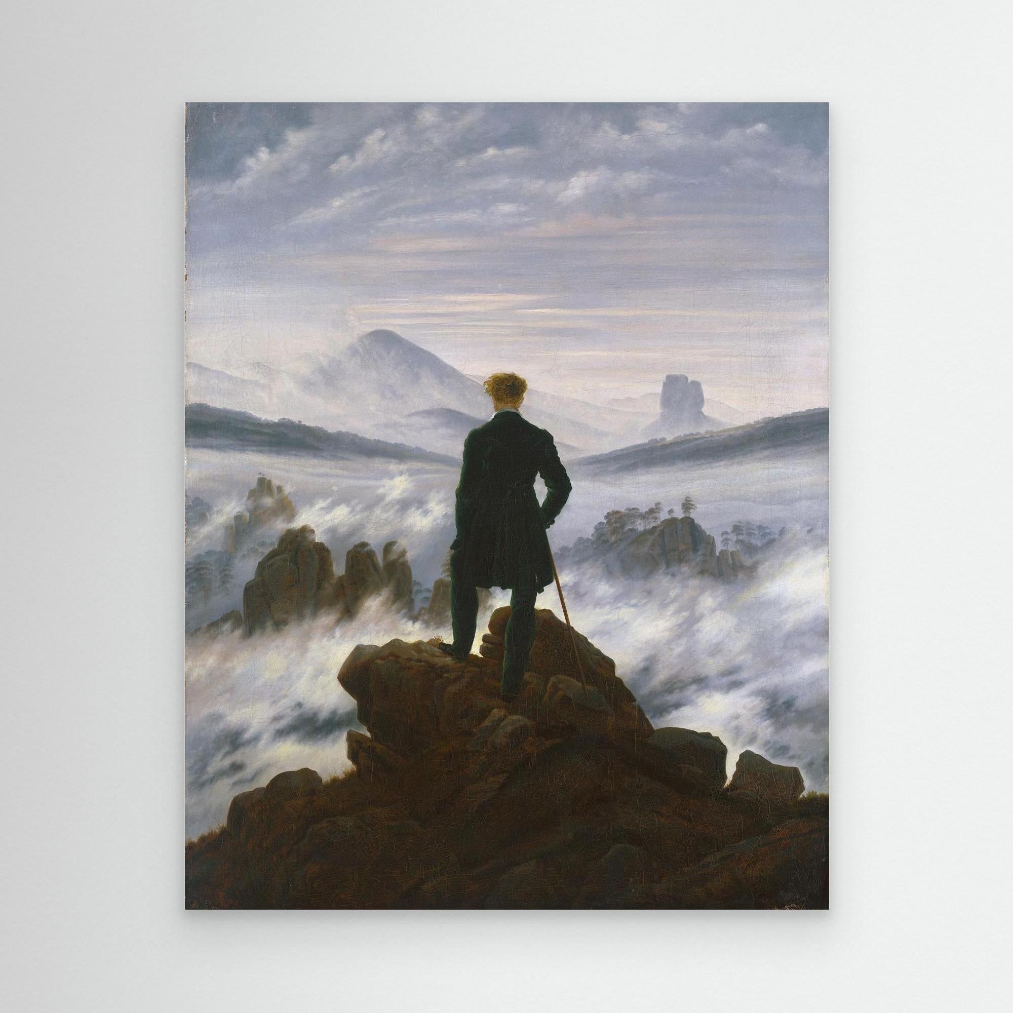 The Wanderer Above the Sea of Fog - Canvas Wall Art