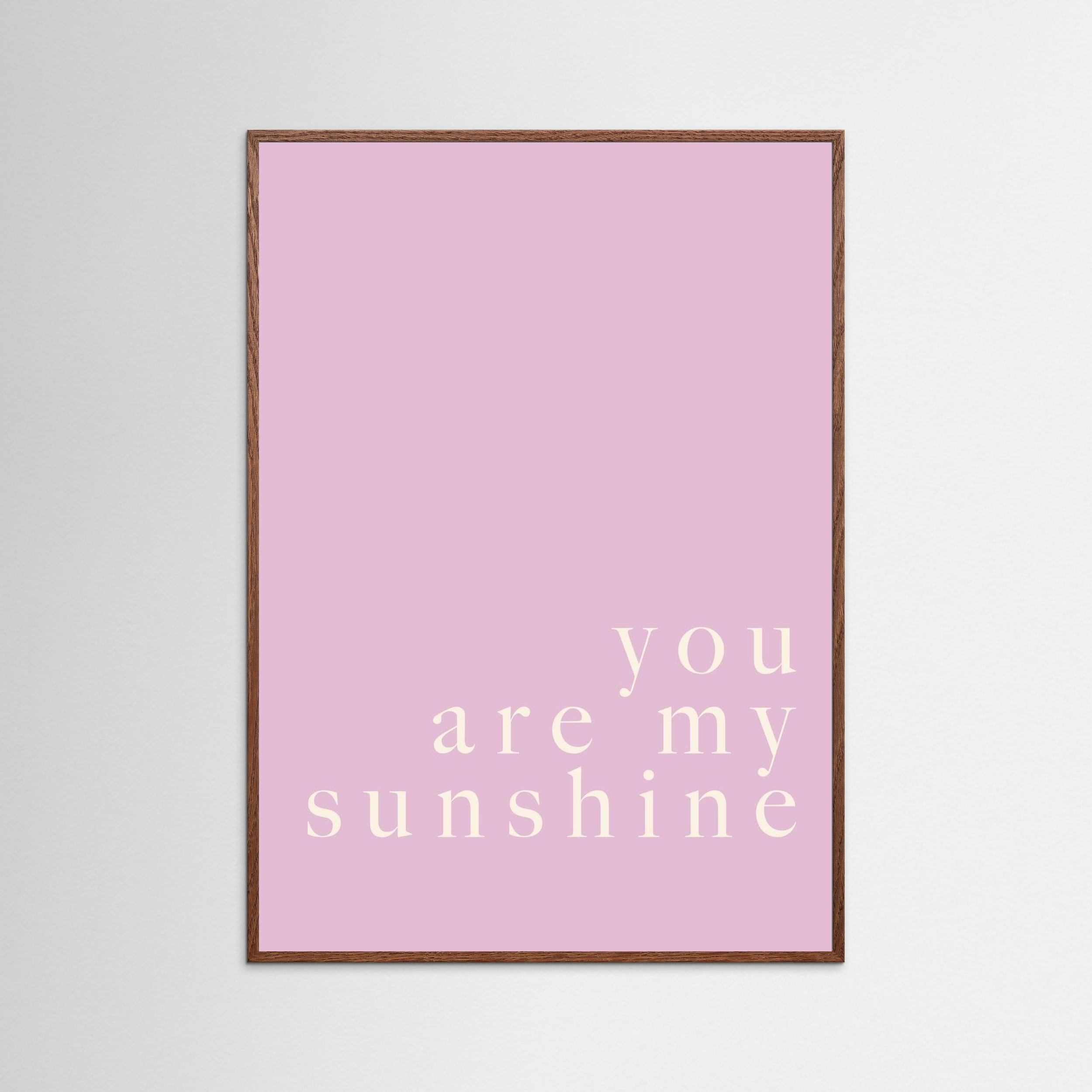 “you are my sunshine” Lavender