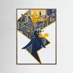 Mystical Pikachu Cityscape