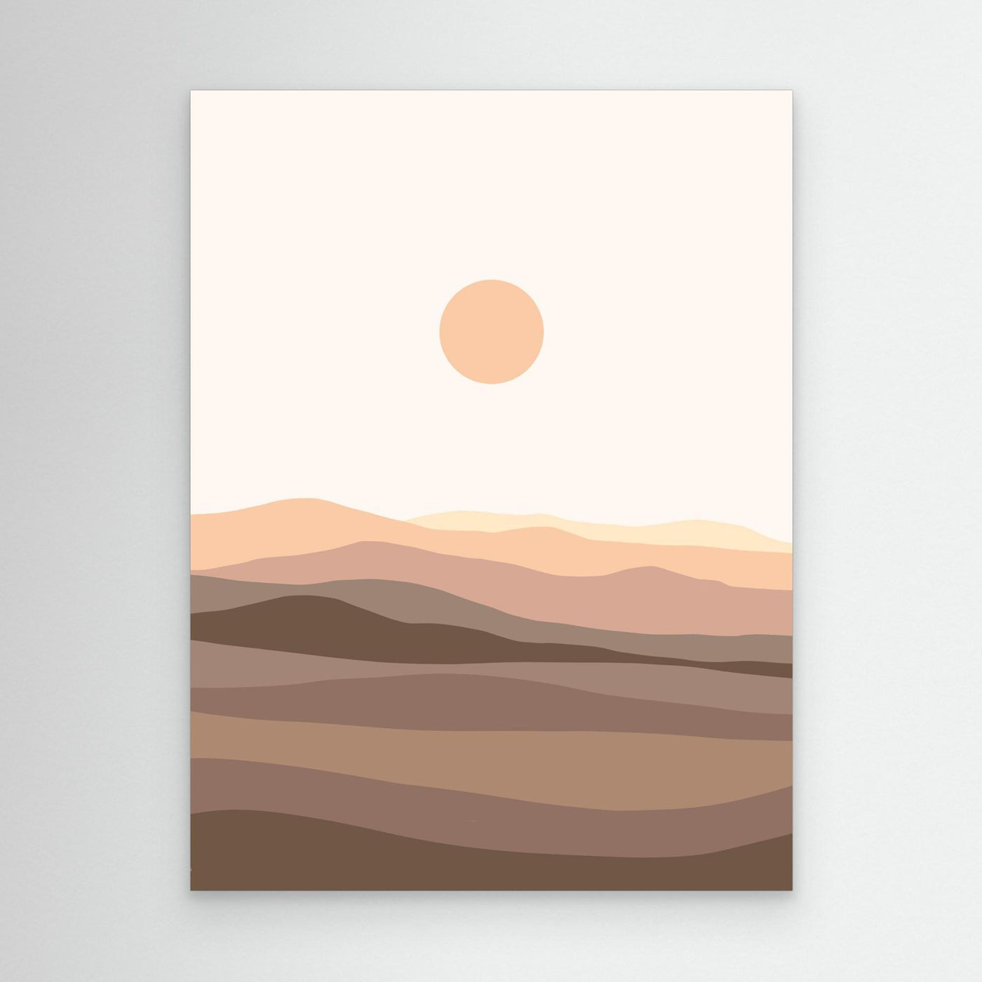 Sunrise Layers – Framed Canvas Wall Art